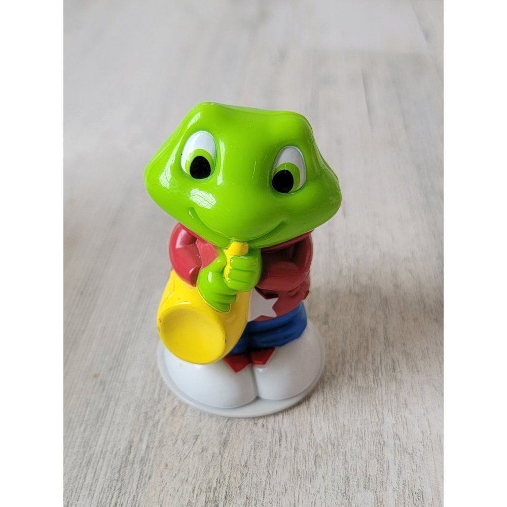 LeapFrog trumpet horn player frog toy figure kid